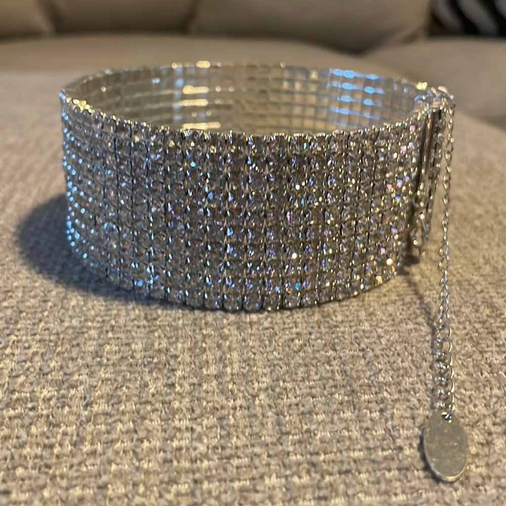 Rhinestone choker